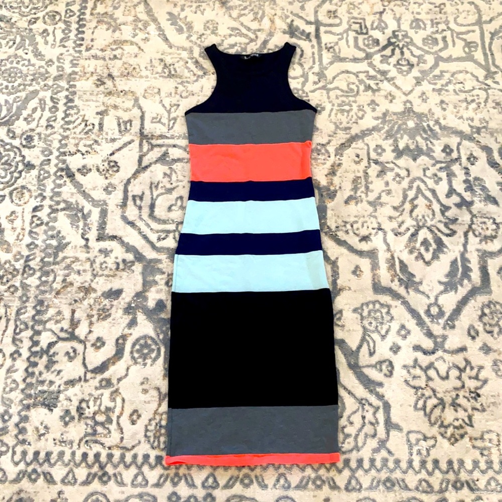 Mid-Length Multi-color Dress